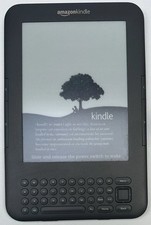 Amazon Kindle 3rd Gen Keyboard eReader D00901 - Brand New Battery Fitted