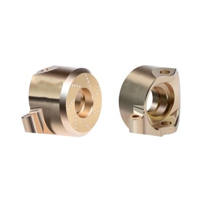 Weighted Brass Steering Knuckles Front Axles Assembly for Linear 1/30 SCX30 Use