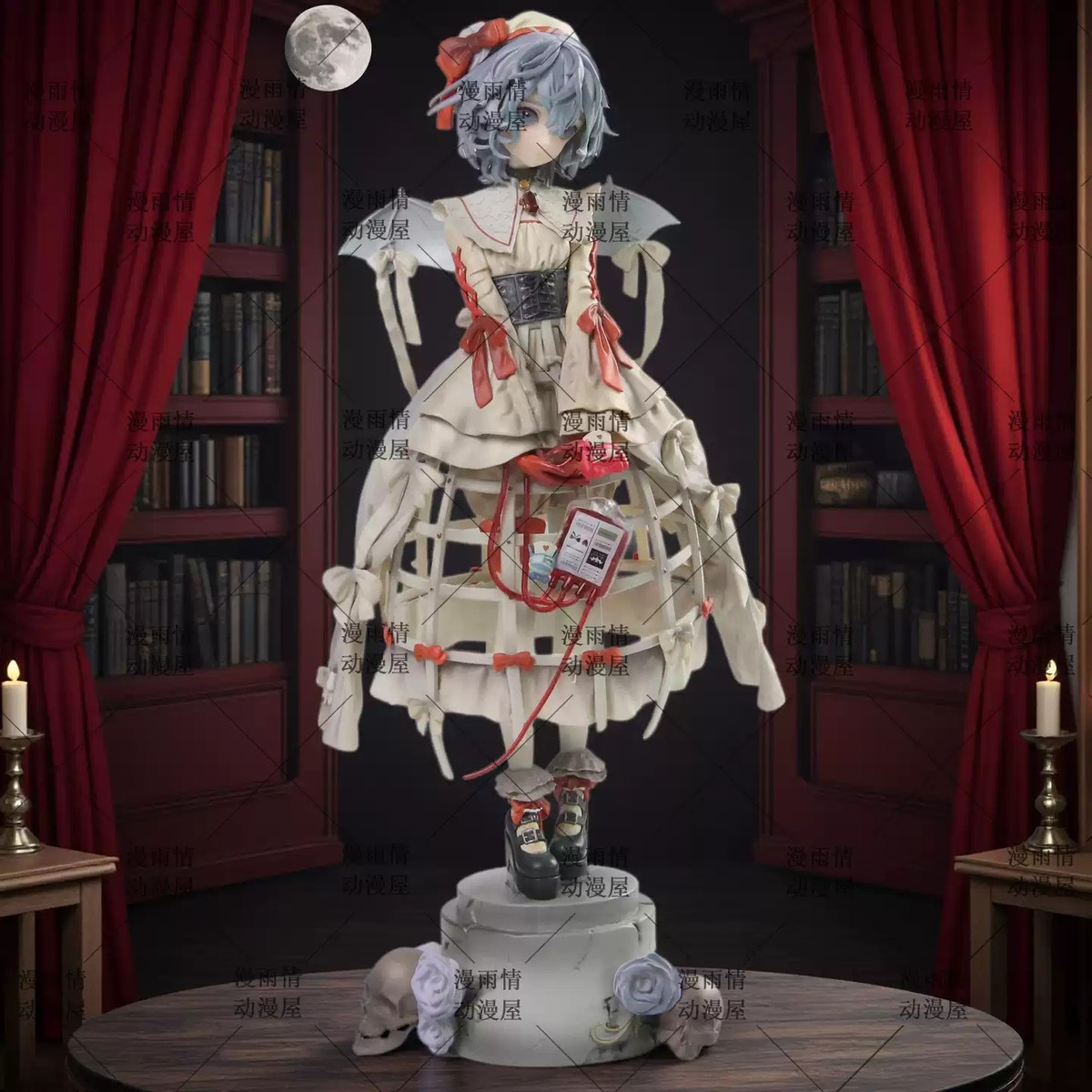 Game Touhou Project Remilia Scarlet PVC GK Figure Girl Model Satue