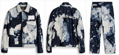 A-COLD-WALL Indigo Bleached Denim Jacket and Pants IT 50