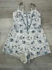 Women's GaBar 1950s Vintage Size 16 Playsuit  Swimsuit Pin-up Suit