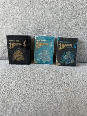 Jahr des Drachen - Mond & Tierkreis 2 Deck Spielkarten Set mit Hülle - SEALED!