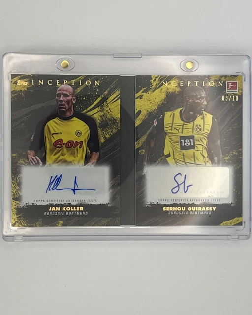 Jan Koller Serhou Guirassy Dual Auto Booklet /10 2024-25 Topps Inception