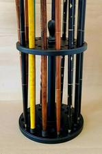 Handmade Black Polished Wooden Walking Cane Stand For Antique Canes Rack Gifts