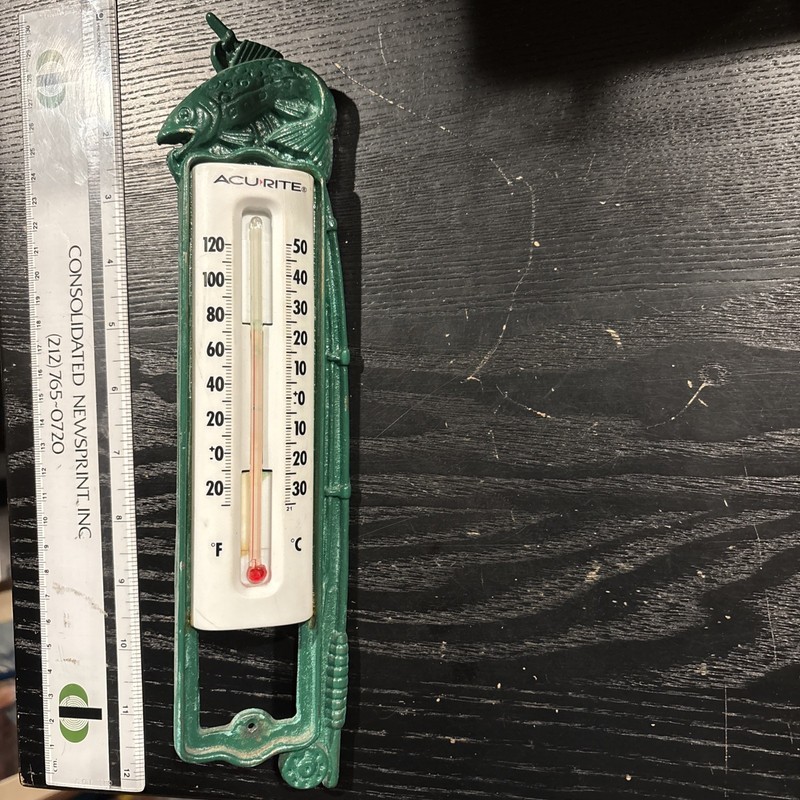 Vintage Acu Rite Thermometer Fish  
