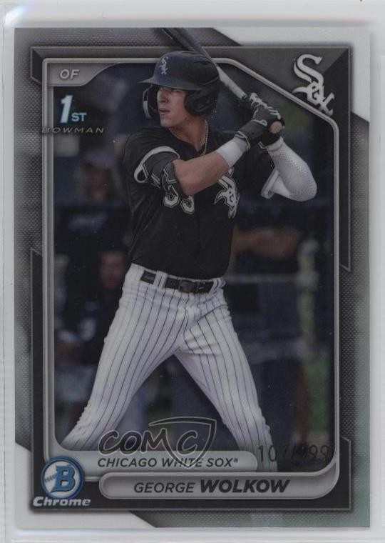 2024 Bowman Chrome Prospects Lava Refractor 102/399 George Wolkow #BCP-144 0v6i