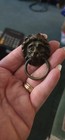 Vtg Brass Lion's Head Drawer Pull Ring Hanging Holder Figural Ornate — photo 1