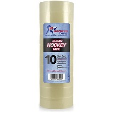 Ruban Hockey Tape, 24mm x 25m, Clear, 10-Pack 