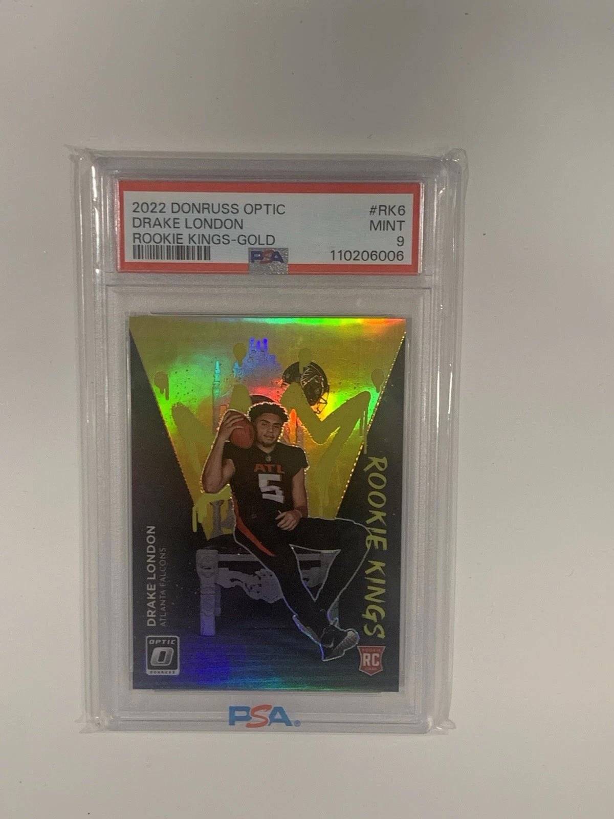 Drake London Panini Donruss Optic Rookie Kings #RK6 Gold