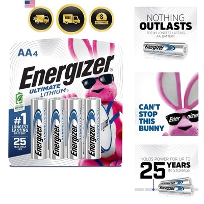 Ultimate Lithium AA Batteries, World's Longest Lasting Battery for High-Tech ...