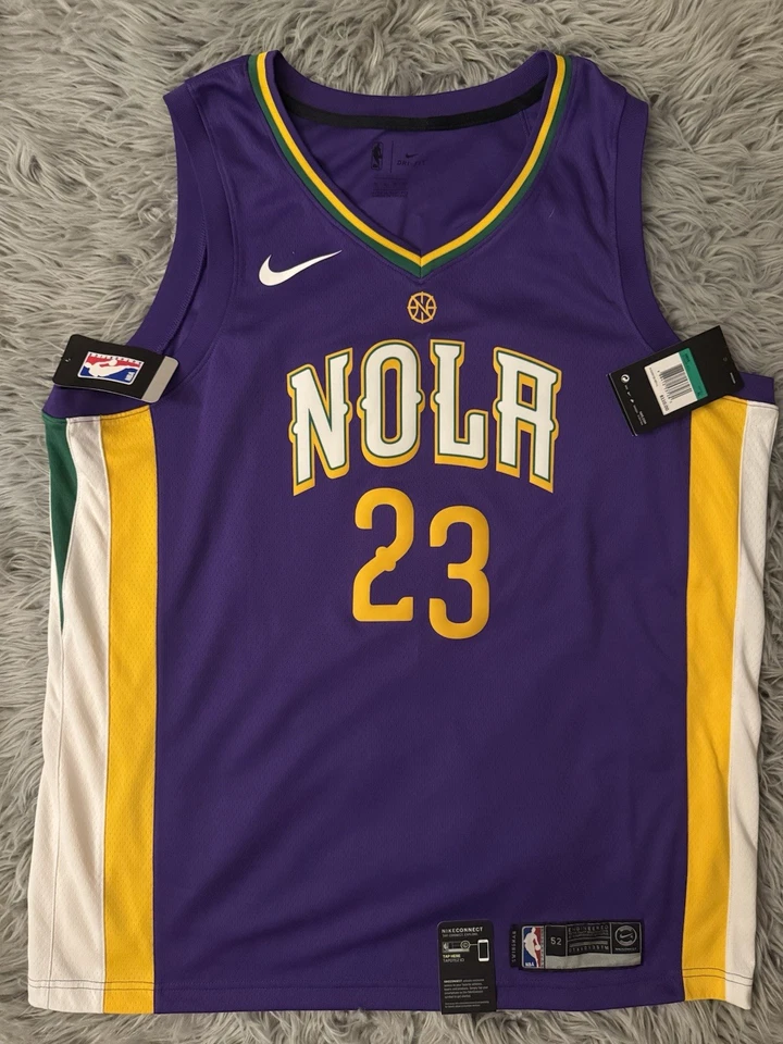 Футболка универсального игрока с автографом Энтони Дэвиса из New Orleans Pelicans Nike PSA/DNA редкая с автографом - Изображение 3 из 4