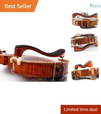 Violin Shoulder Rest Maple Wood Adjustable Foam Pad Fits 3/4 4/4 Violins