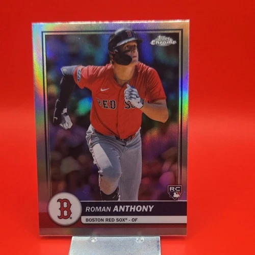 2026 Topps Chrome Refractor Roman Anthony Rookie Card #16 Boston Red Sox