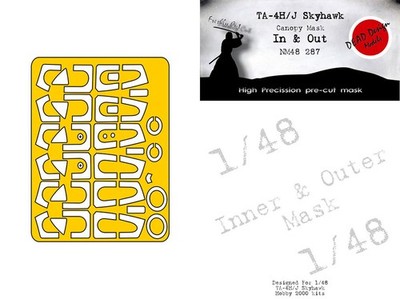 DEAD Design 1/48 Ta-4J Skyhawk In n Out Masking for Hobby 2000 kits