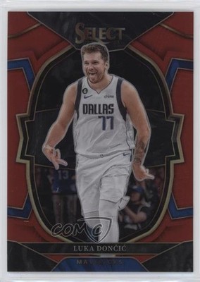 2022-23 Panini Select Concourse Red Prizm 86/199 Luka Doncic #51 3u4