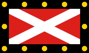 Hampton Poyle Flag Self Adhesive Vinyl Sticker