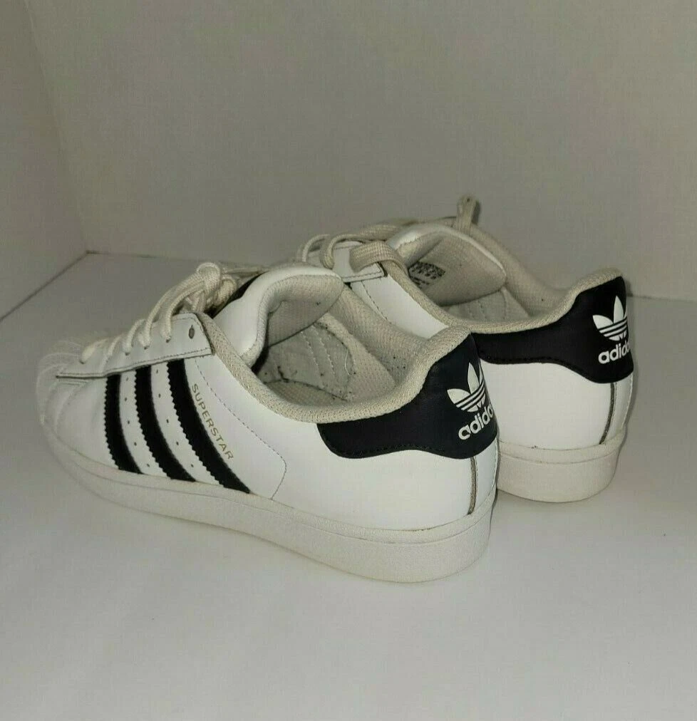 Adidas Superstar white black leather Shell Toe Sneakers mens shoe Sz.6.5  B49794 