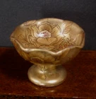 Gold Porcelain Fruit  Bowl ~ Dollhouse Miniature ~ UK ~ 1:12 scale ~ Furniture