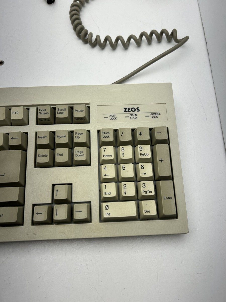 Vintage Zeos Mechanical Keyboard 5-pin | eBay Vintage Zeos Mechanical Keyboard 5-pin | eBay