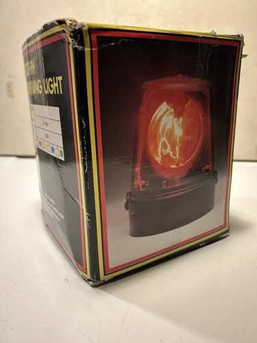 Vintage Revolving Warning Aqua Beacon Light with Box - Picture 12 of 14