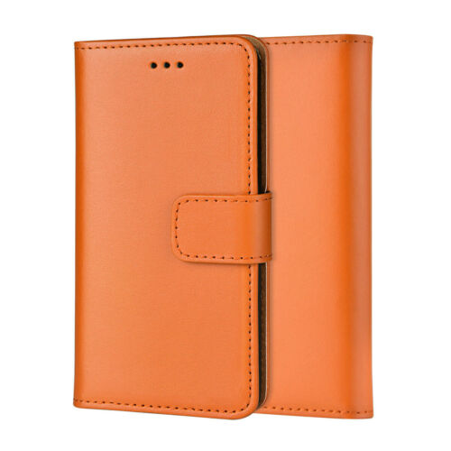 REAL LEATHER WALLET STAND CASE CARD POCKET FOR IPHONE 7/8/11/12/13 Pro Max/14/15 - Picture 29 of 37