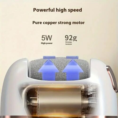 Miguan Rechargeable Electric LED Foot Grinder Foot Scrubber With 4 Grinding Head - Picture 5 of 10