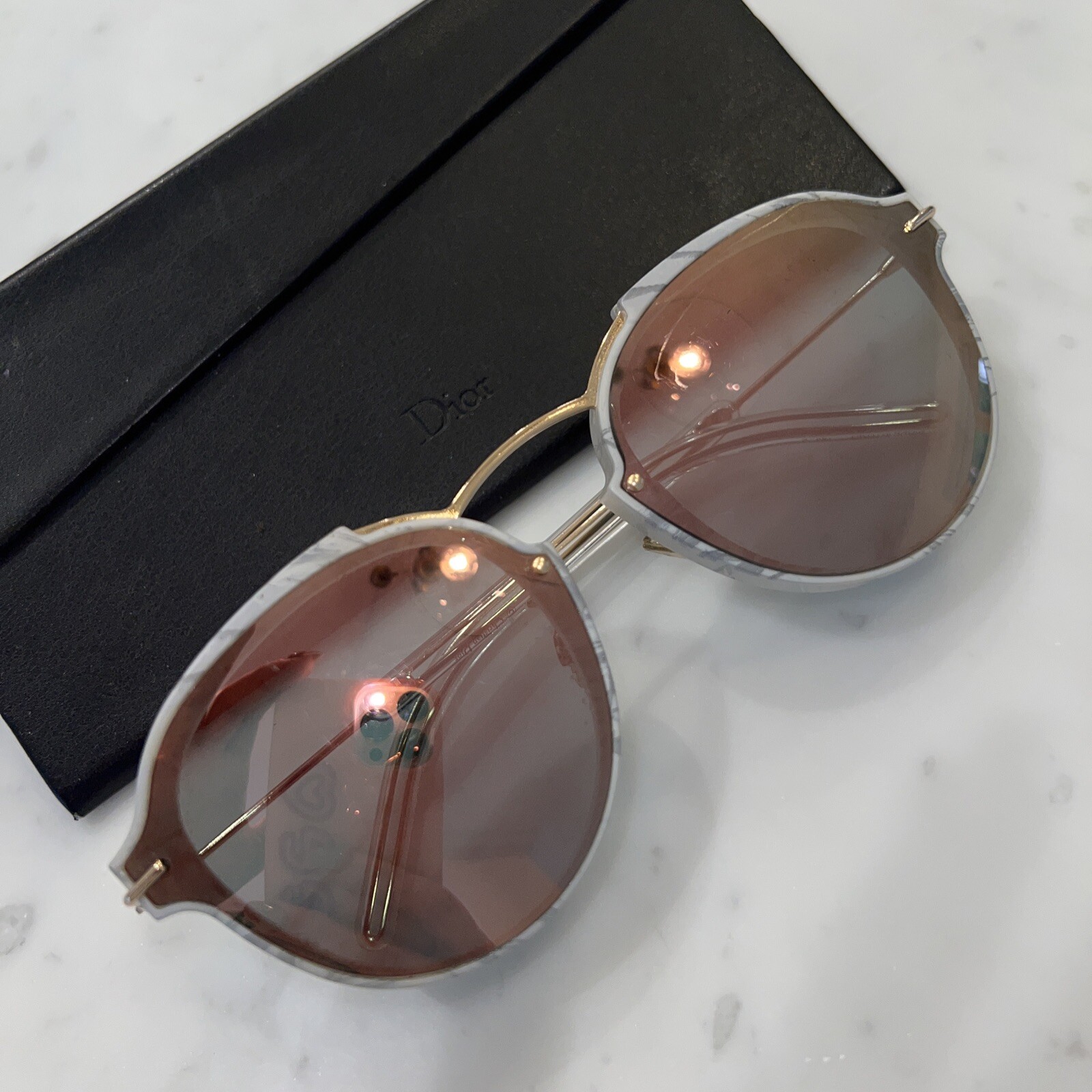 Dior Eclait Sunglasses Marble Gradient Sides - image 1