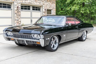 1968 Chevrolet Impala Sport Coupe black | 24x36 inch POSTER