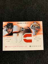 2001-02 U.D. Challenge for the Cup Unstoppable Combos LeClair/Boucher Flyers