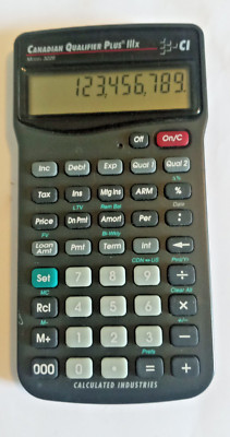 Calculated Industries Qualifier Plus IIIx 3226 Financial Real Estate Calculator