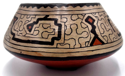 Ceremonial Vase Ceramic Handmade Shipibo Shaman Fairtrade