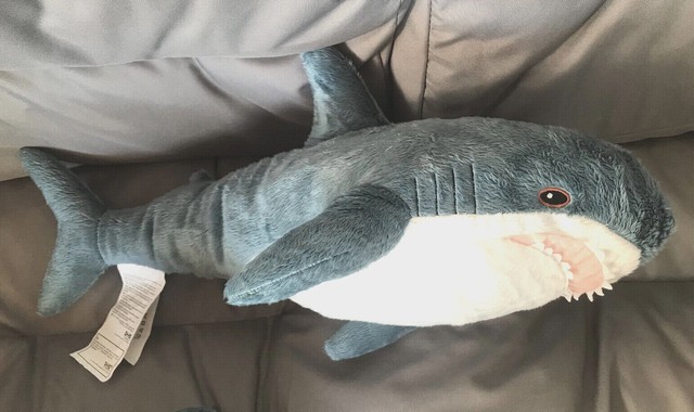 BLAHAJ Ikea Stoffspielzeug, Blau Hai, 100cm Kuscheltiere
