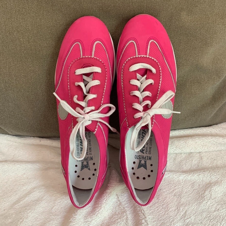 Женские кроссовки Mephisto Yael Runoff Air Jet System премиум-класса розовая кожа размер США 9 - Изображение 2 из 4