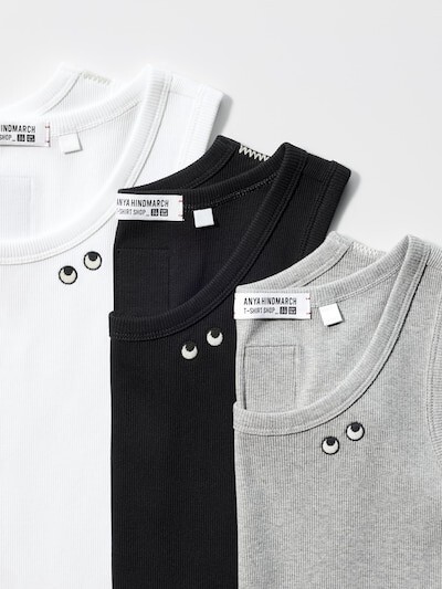 ユニクロ アニヤ ハインドマーチ タンクトップ 3XL リブ 黒