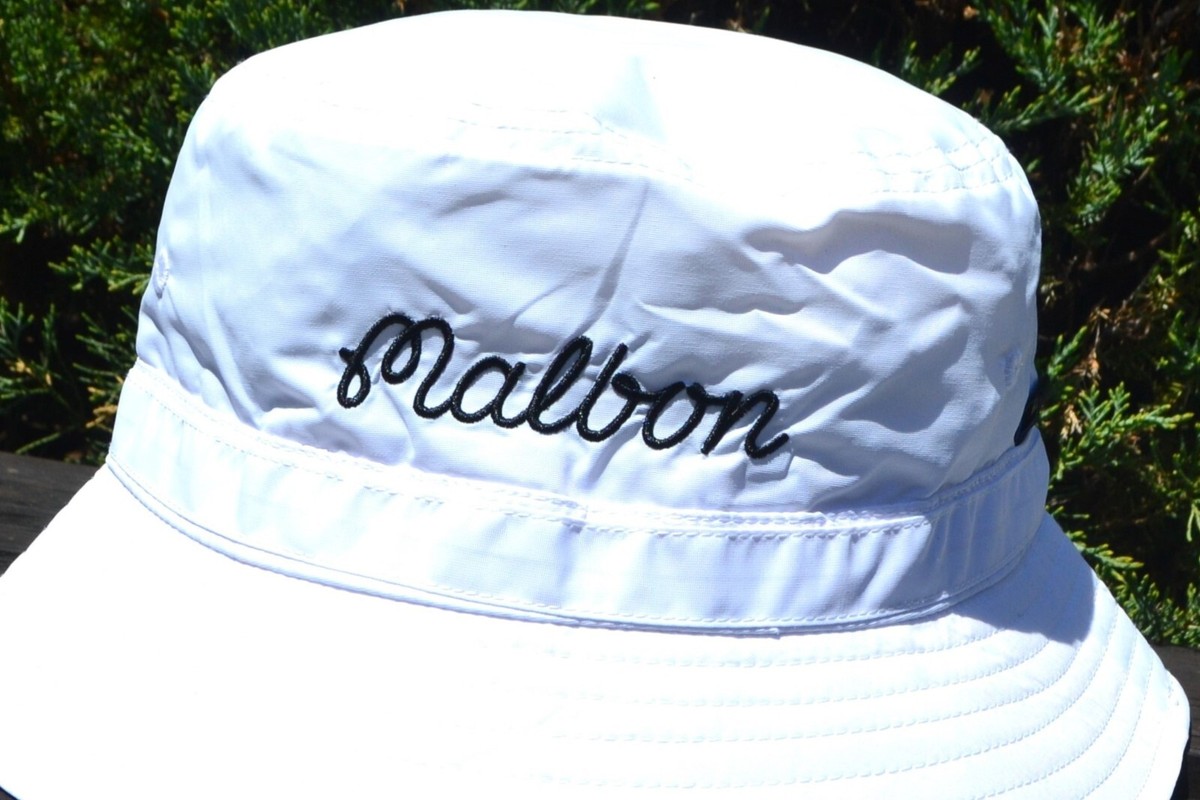 Malbon Golf Evergreen Icon Nylon Bucket Hat - Script - Buckets