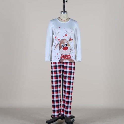 Family Matching Christmas Pyjamas Adult Kids Xmas Nightwear Pjs Set Reindeer - Picture 9 of 18