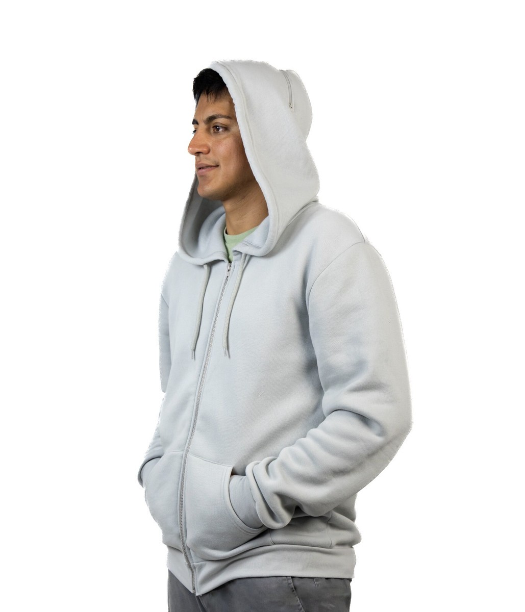 Hoodie Mask Sweatshirt Full-Zip, GLACIER | eBay