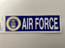 NEW  AIR FORCE  STICKER W/LOGO 3  X 9  OUTSIDE APPLICATION
