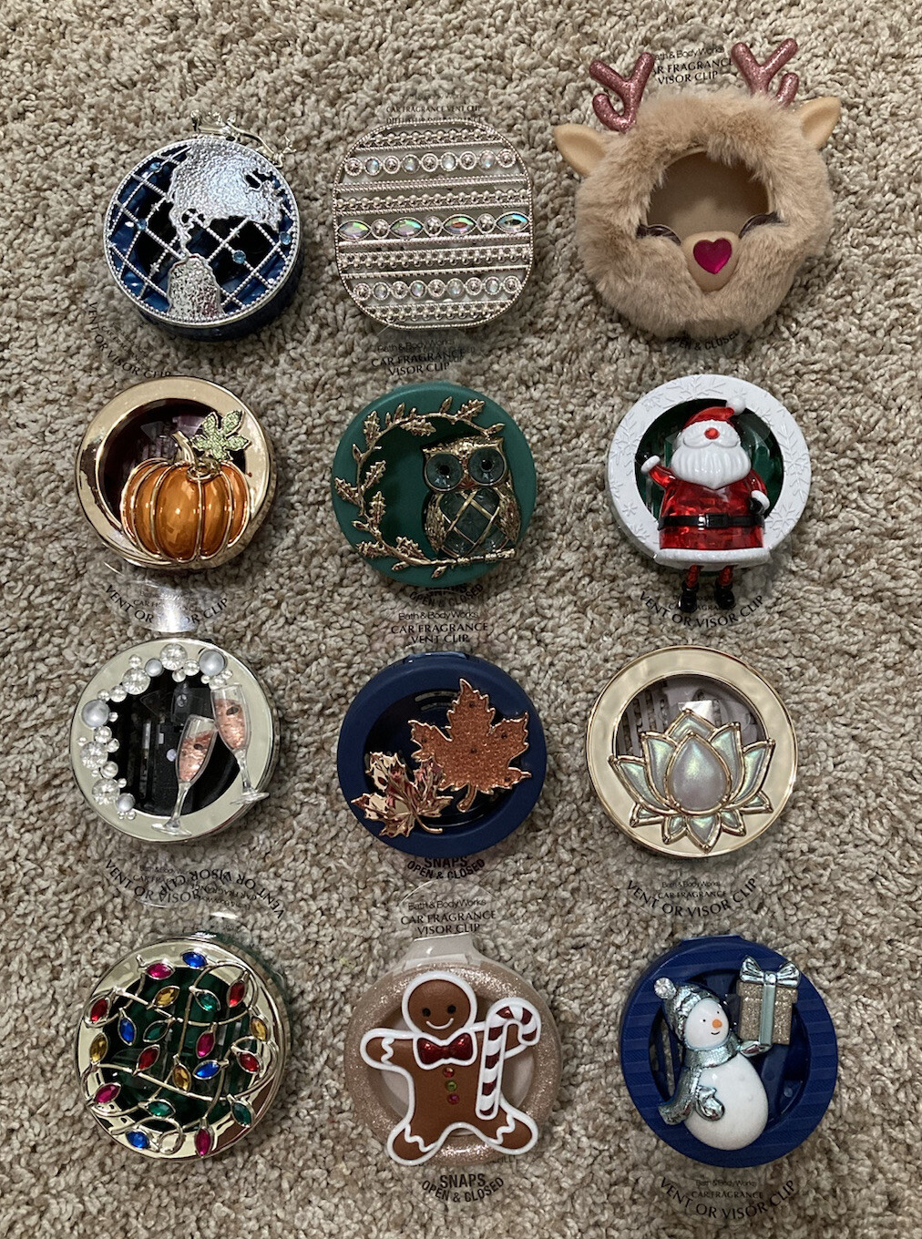 Bath & Body Works Car Fragrance Holder Scentportable Visor Vent Clip