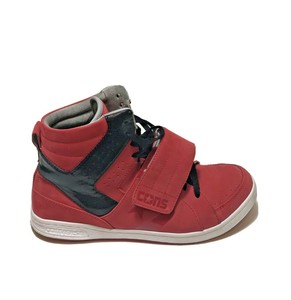 tenis masculino vermelho cano alto