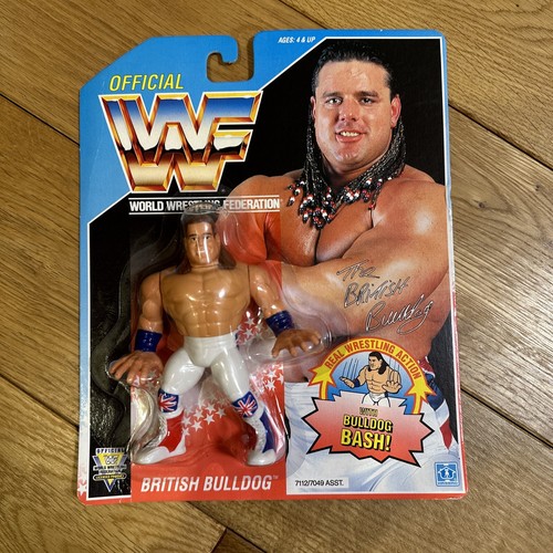 WWF HASBRO BRITISH BULLDOG MINT ON CARD MOC SERIES...