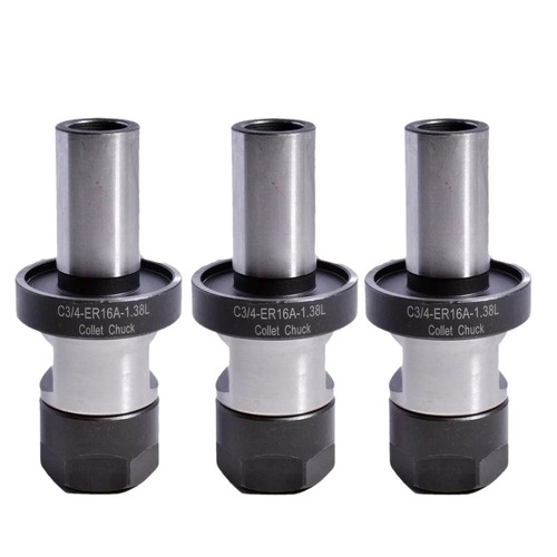2X TTS 3/4in STRAIGHT SHANK ER16 COLLET CHUCK TOOL HOLDR/GAGE LENGTH - Picture 15 of 21