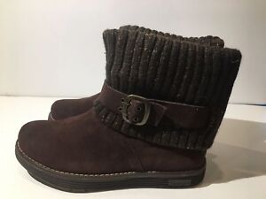 skechers black adorbs suede buckle ankle boots