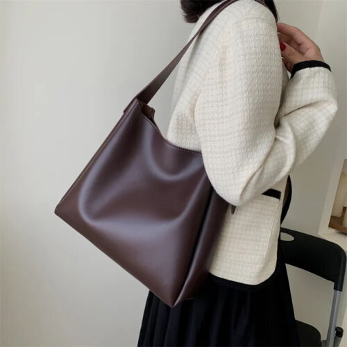 Leather Tote Bag Women Shoulder Side Bag Handbags and Purses - Picture 4 of 29