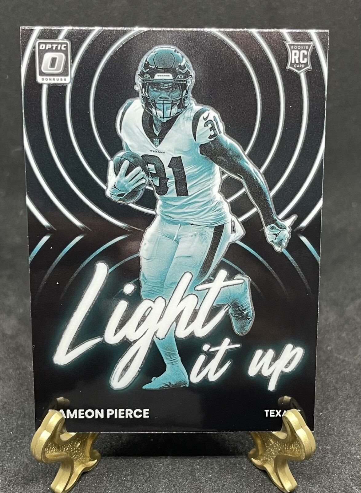 2022 Donruss Optic Light It Up Insert Dameon Pierce RC #LU-18 Rookie