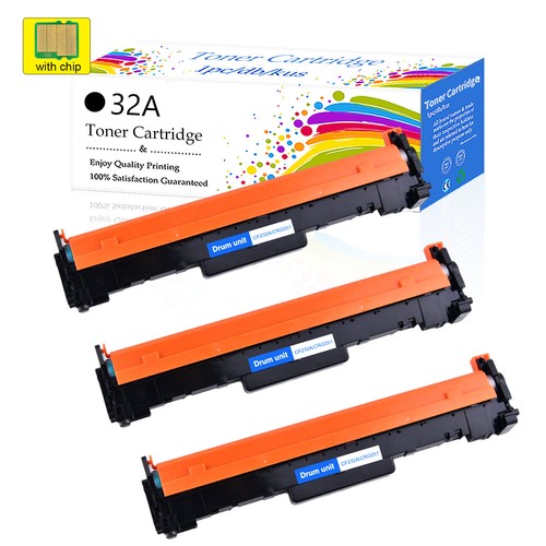 3 PK CF232A Drum Unit for HP 32A LaserJet Pro M203dw M203dn MFP M227fdw