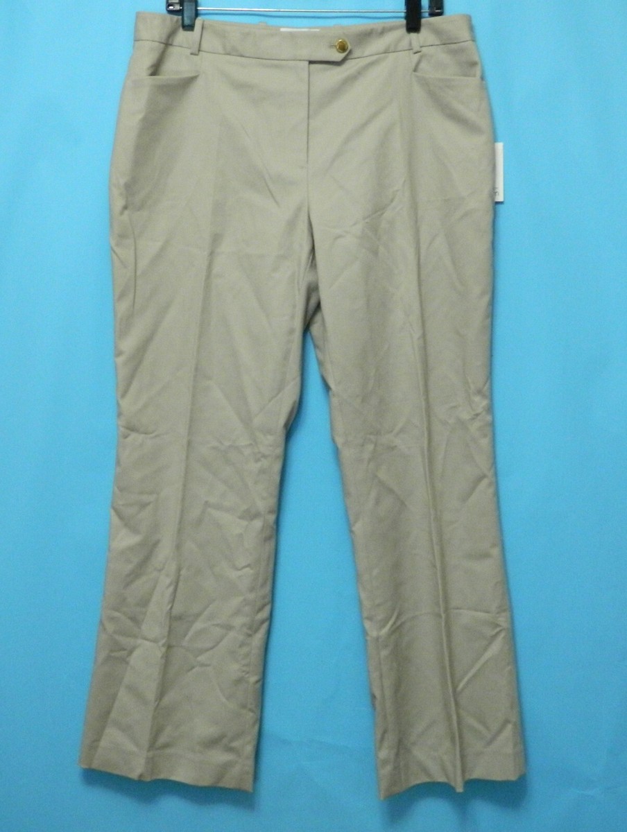 Calvin Klein Women's Dress Pants Modern Fit Beige Size 14P Calvin Klein Women's Dress Pants Modern Fit Beige Size 14P