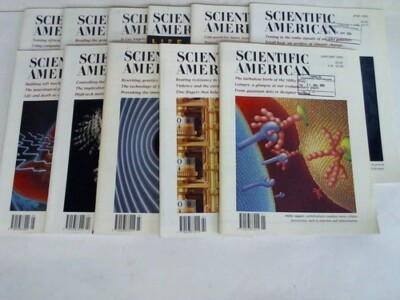 Scientific American: Year 1993, Volume 257. 11 (of 12) booklets