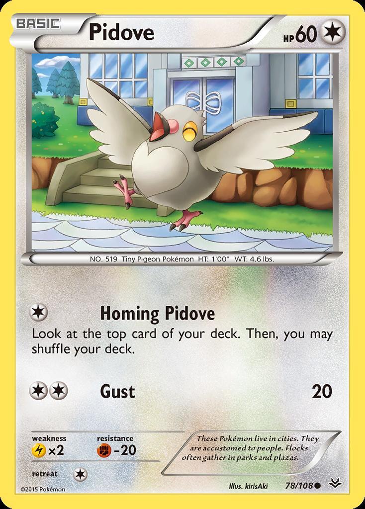 Pokemon Pidove (78/110) Roaring Skies LP