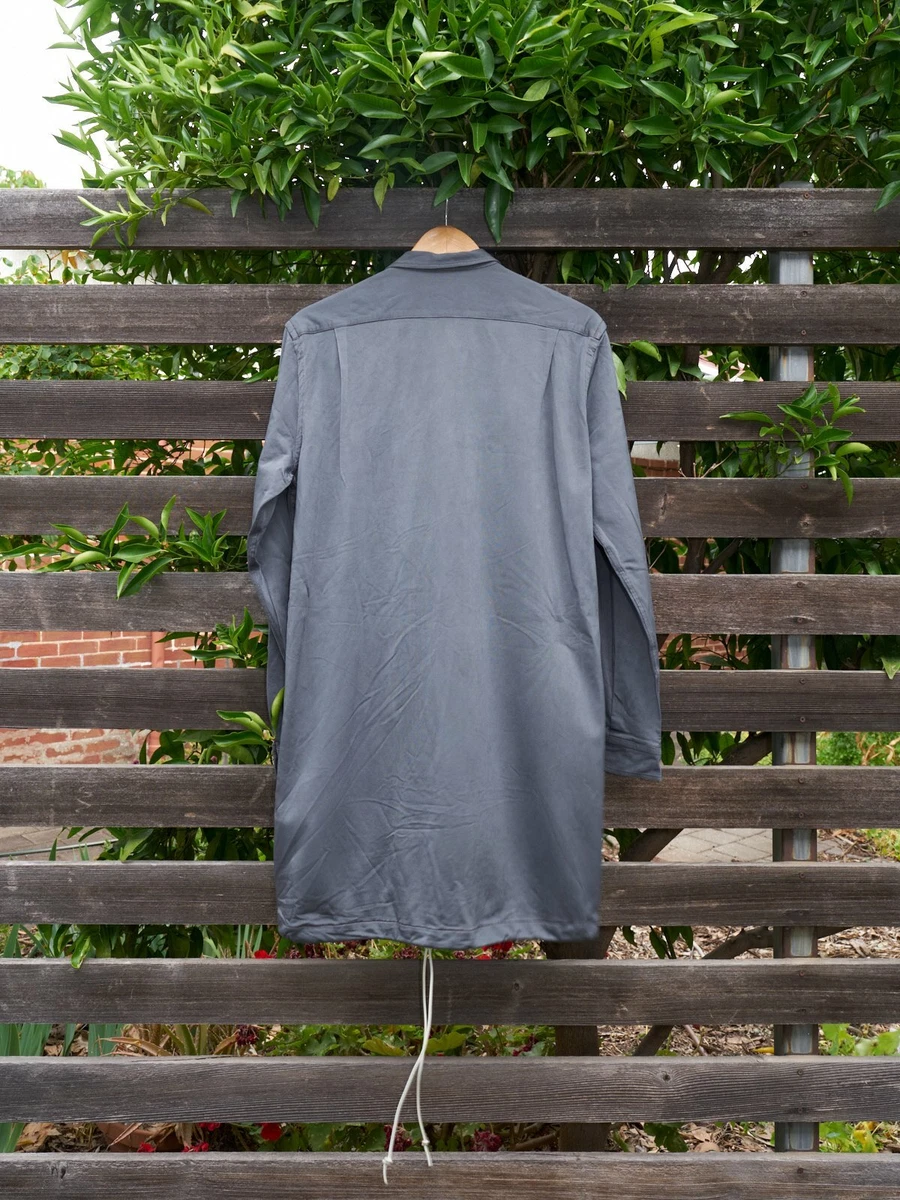 Comme des Garcons Homme 1996 grey zipped drawstring hem shirt